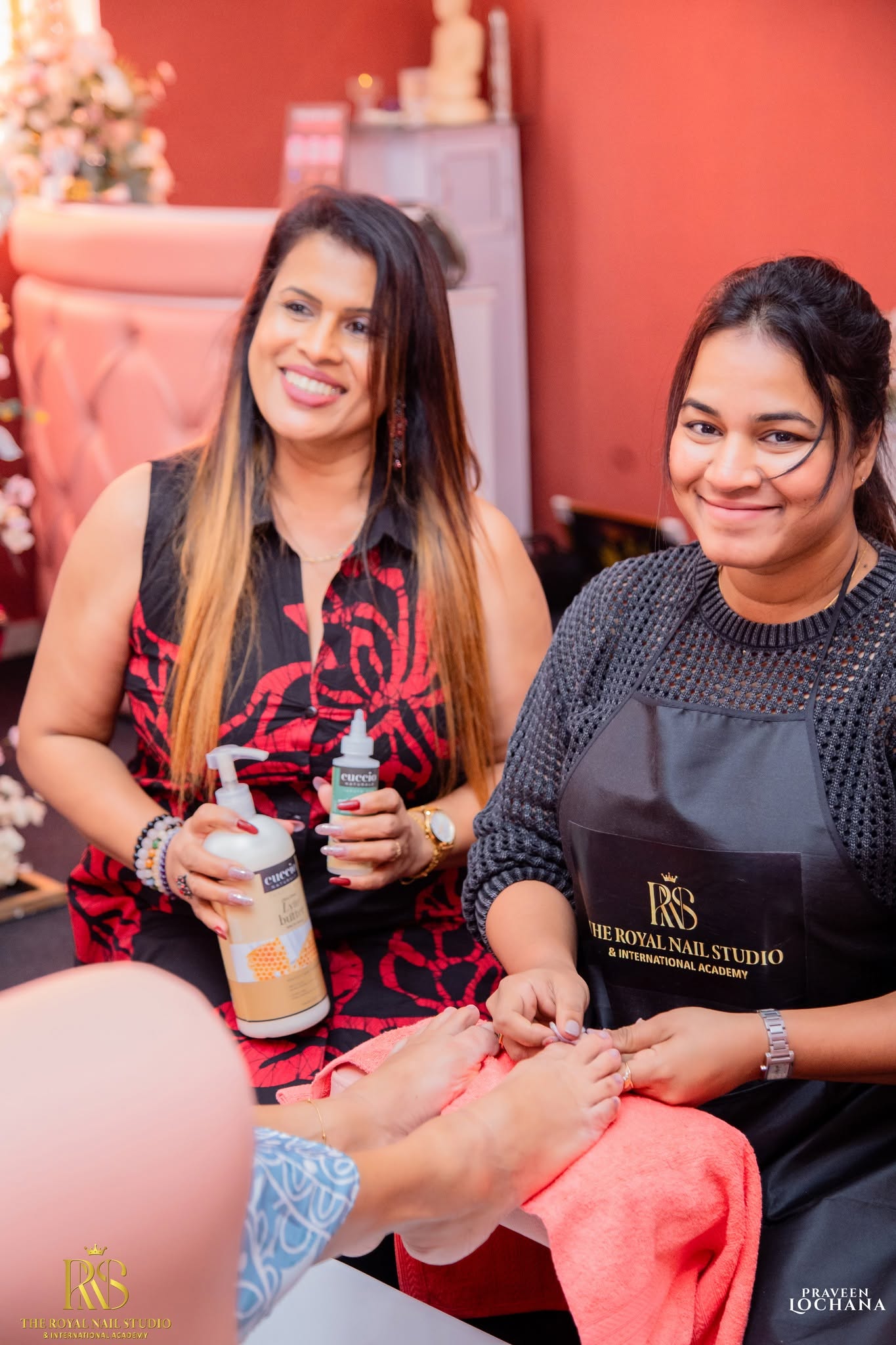 Hands-on nail technology training session at the Royal Nail Academy